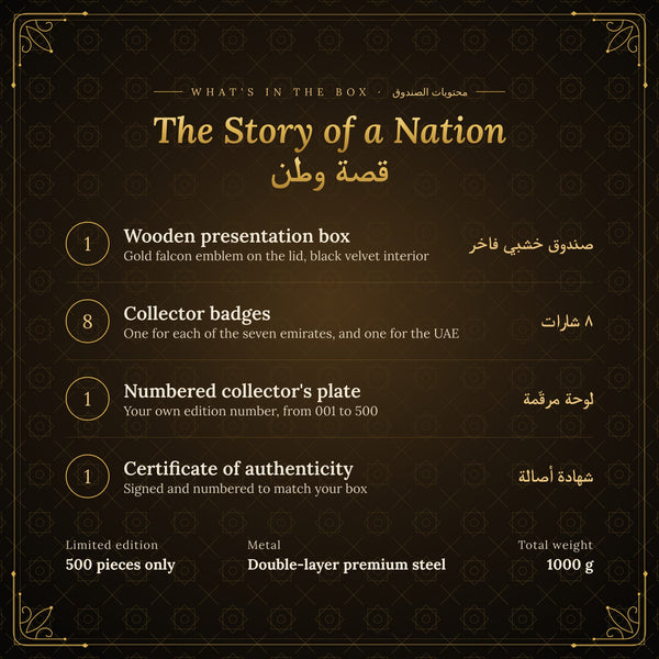 (The Story of a Nation – Limited Edition Collector's Box (No. 001–250) | قصة وطن – إصدار محدود)