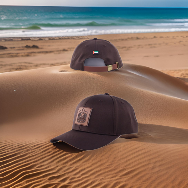 - (A) Leather UAE Falcon Cap